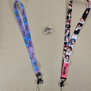 Stray Kids Colorful Kids Lanyard Set with Character Prints And Key Chain